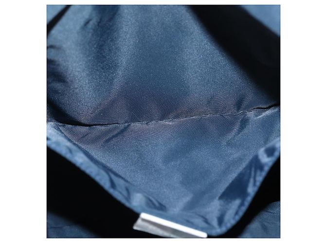 Borsa a Spalla GUCCI in Nylon Blu Navy Argento 189662 Auth ka1054 - vista 20