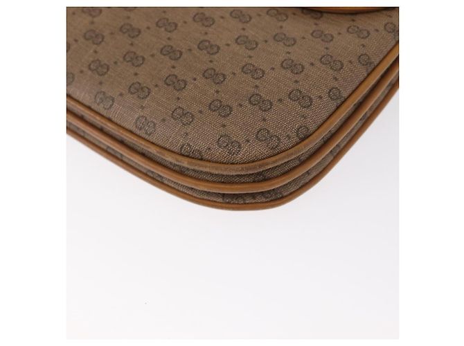 Gucci Borsa a Spalla Micro GG Supreme PVC Beige Oro 104 004 0024 Auth BA9178 D'oro - vista 12