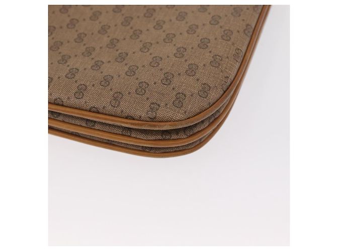 Gucci Borsa a Spalla Micro GG Supreme PVC Beige Oro 104 004 0024 Auth BA9178 D'oro - vista 13