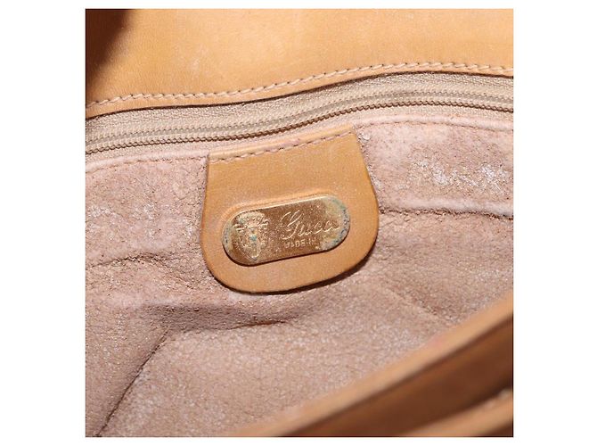 Gucci Borsa a Spalla Micro GG Supreme PVC Beige Oro 104 004 0024 Auth BA9178 D'oro - vista 17