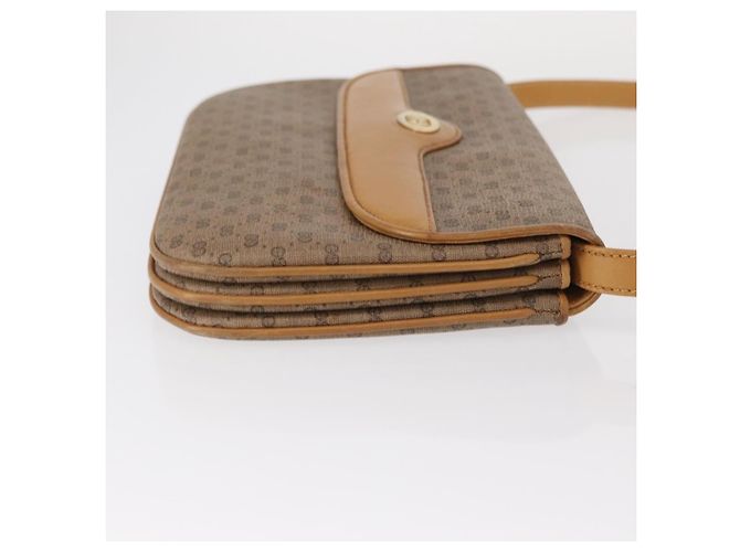 Gucci Borsa a Spalla Micro GG Supreme PVC Beige Oro 104 004 0024 Auth BA9178 D'oro - vista 5