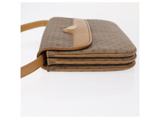 Gucci Borsa a Spalla Micro GG Supreme PVC Beige Oro 104 004 0024 Auth BA9178 D'oro - vista 6