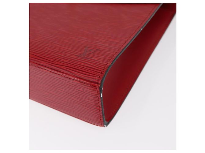LOUIS VUITTON Borsa a Mano Epi Malesherbes Rossa M52377 LV Auth 158649 Rosso - vista 14