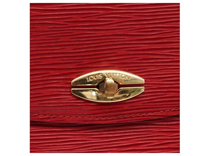 LOUIS VUITTON Borsa a Mano Epi Malesherbes Rossa M52377 LV Auth 158649 Rosso - vista 17