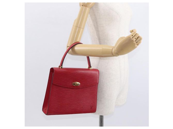 LOUIS VUITTON Borsa a Mano Epi Malesherbes Rossa M52377 LV Auth 158649 Rosso - vista 22