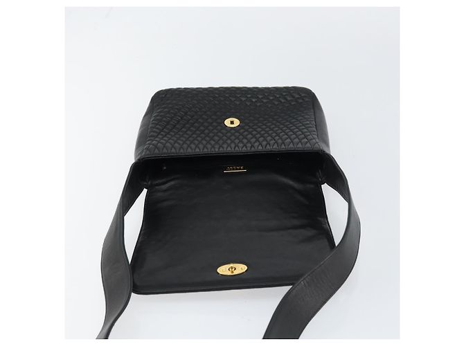 BALLY Borsa a Spalla in Pelle Nera e Oro Auth BA9032 Nero D'oro - vista 10