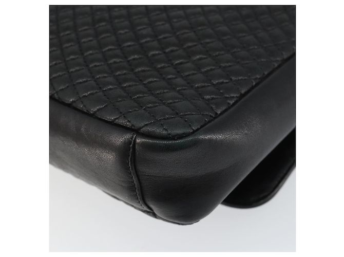 BALLY Borsa a Spalla in Pelle Nera e Oro Auth BA9032 Nero D'oro - vista 15