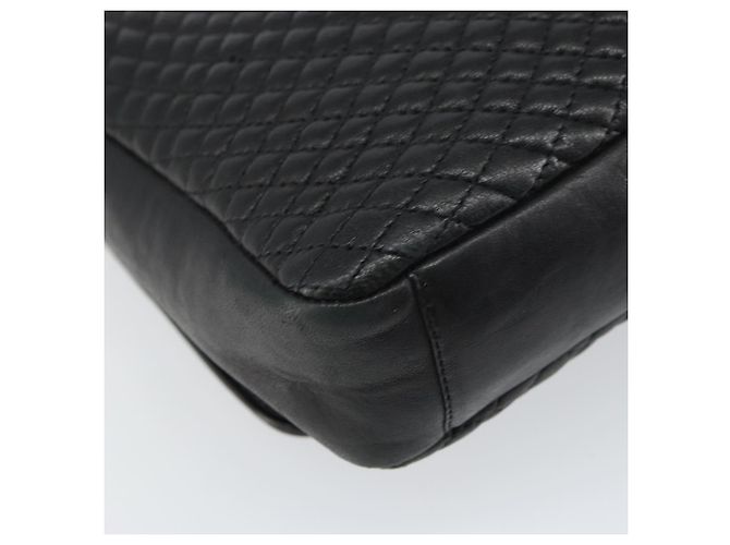 BALLY Borsa a Spalla in Pelle Nera e Oro Auth BA9032 Nero D'oro - vista 16