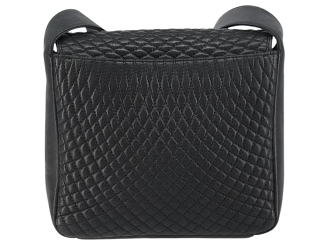 BALLY Borsa a Spalla in Pelle Nera e Oro Auth BA9032 Nero D'oro - vista 2