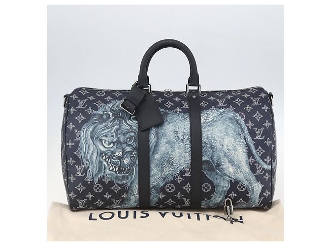 LOUIS VUITTON Monogram Savanna Keepall Bandouliere 45 Borsa M54129 Auth 159443SM Monogramma - vista 12