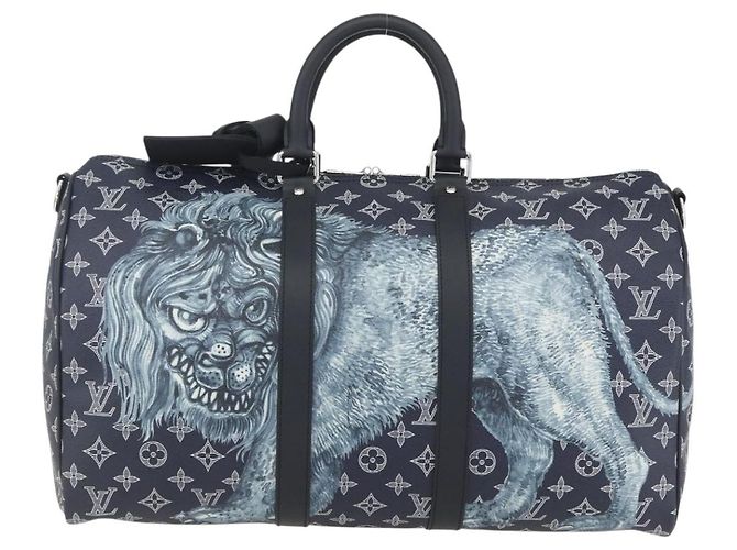 LOUIS VUITTON Monogram Savanna Keepall Bandouliere 45 Borsa M54129 Auth 159443SM Monogramma - vista 13