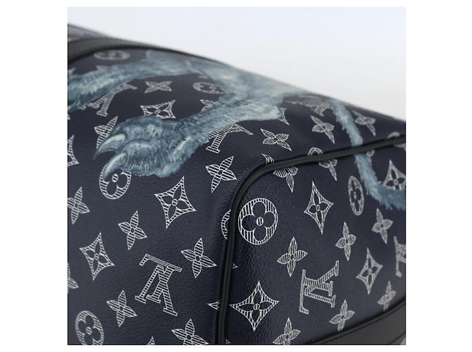 LOUIS VUITTON Monogram Savanna Keepall Bandouliere 45 Borsa M54129 Auth 159443SM Monogramma - vista 16