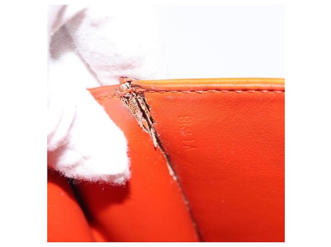 LOUIS VUITTON Borsa a Mano Spring Street Monogram Vernis Arancione M91025 Auth 158151 - vista 12