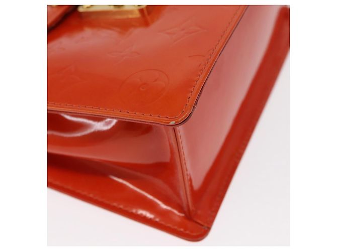 LOUIS VUITTON Borsa a Mano Spring Street Monogram Vernis Arancione M91025 Auth 158151 - vista 15
