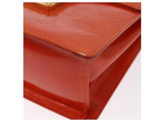 LOUIS VUITTON Borsa a Mano Spring Street Monogram Vernis Arancione M91025 Auth 158151 - vista 16