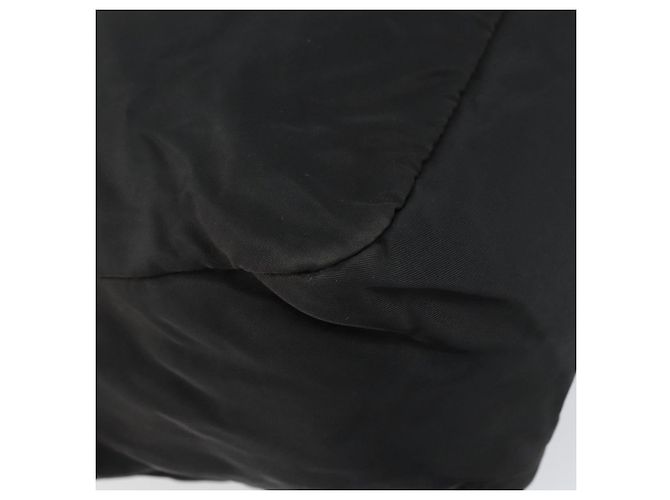 PRADA Borsa a mano in nylon nero argento Auth 158483 - vista 14