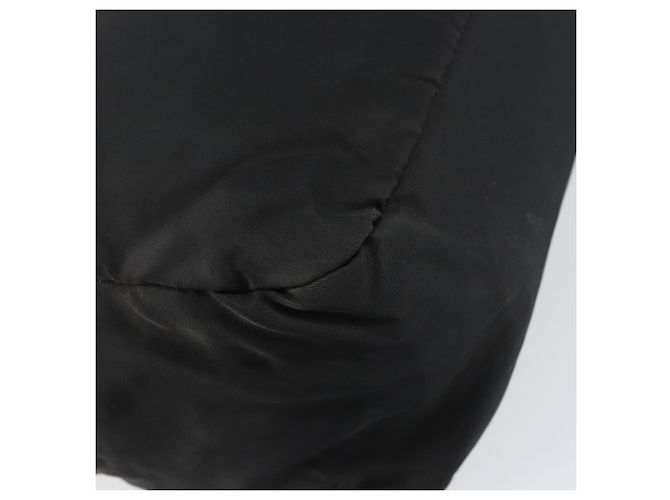 PRADA Borsa a mano in nylon nero argento Auth 158483 - vista 16