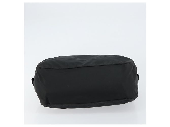 PRADA Borsa a mano in nylon nero argento Auth 158483 - vista 5