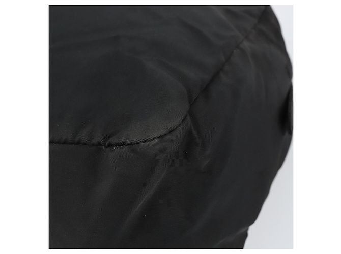PRADA Borsa a mano in nylon nero argento Auth 158483 - vista 9