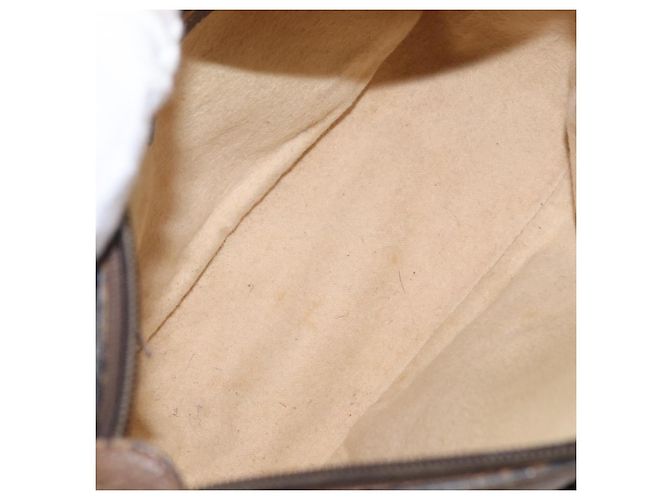 Gucci Borsa GG Supreme Web Sherry Line PVC Beige Oro 14 02 032 Auth 157751 D'oro - vista 18