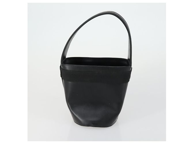Borsa a mano in pelle Salvatore Ferragamo Gancini Vala 3 pezzi Nero Auth 157075 - vista 10