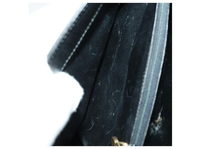 Borsa a mano in pelle Salvatore Ferragamo Gancini Vala 3 pezzi Nero Auth 157075 - vista 16