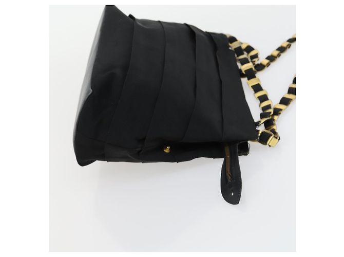 Borsa a mano in pelle Salvatore Ferragamo Gancini Vala 3 pezzi Nero Auth 157075 - vista 19