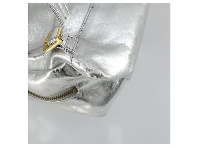Zaino in pelle Gianni Versace Argento Oro Auth am9831 D'oro - vista 10
