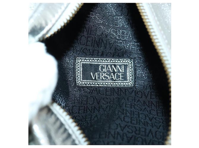 Zaino in pelle Gianni Versace Argento Oro Auth am9831 D'oro - vista 12