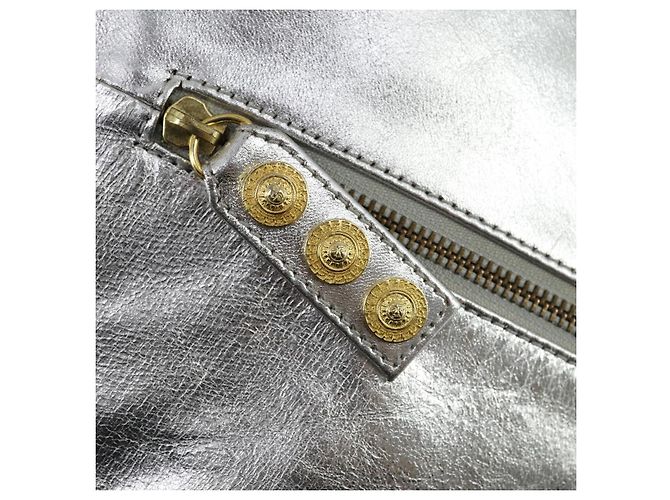 Zaino in pelle Gianni Versace Argento Oro Auth am9831 D'oro - vista 18