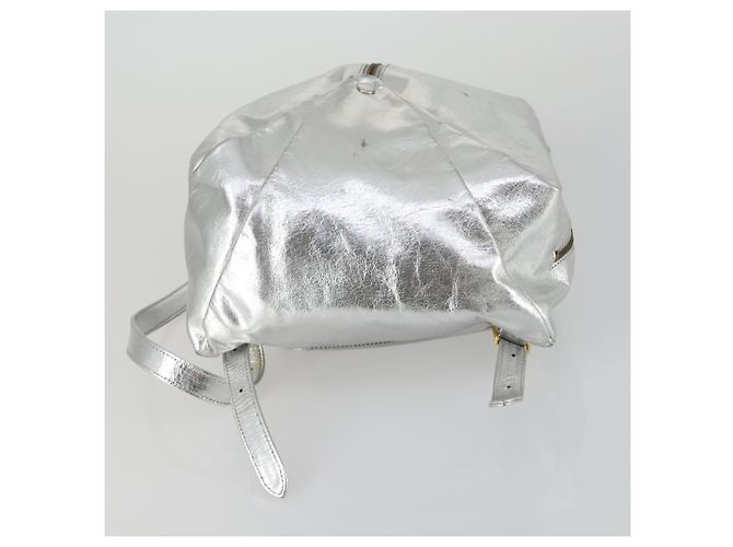 Zaino in pelle Gianni Versace Argento Oro Auth am9831 D'oro - vista 5