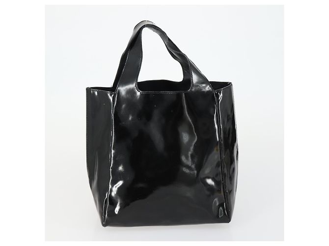 Borsa a Spalla PRADA Nylon Smaltato 2 Set Nero Auth ar13916 - vista 3