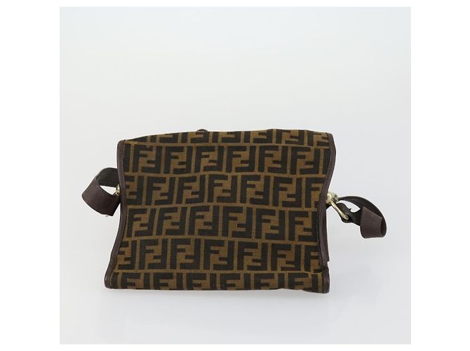 Set di 3 borse in tela Zucca PVC Givenchy Fendi Saint Laurent marrone nero Auth 156745 - vista 12