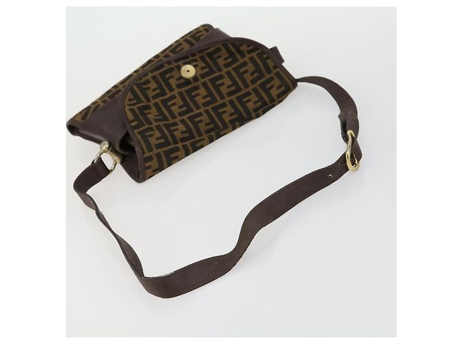 Set di 3 borse in tela Zucca PVC Givenchy Fendi Saint Laurent marrone nero Auth 156745 - vista 14
