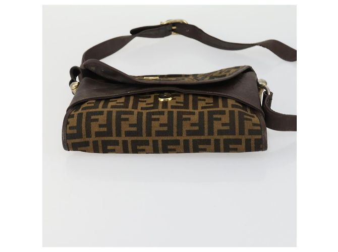 Set di 3 borse in tela Zucca PVC Givenchy Fendi Saint Laurent marrone nero Auth 156745 - vista 16