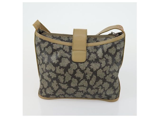 Set di 3 borse in tela Zucca PVC Givenchy Fendi Saint Laurent marrone nero Auth 156745 - vista 19