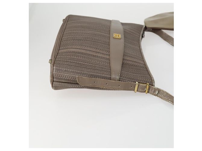 Set di 3 borse in tela Zucca PVC Givenchy Fendi Saint Laurent marrone nero Auth 156745 - vista 4