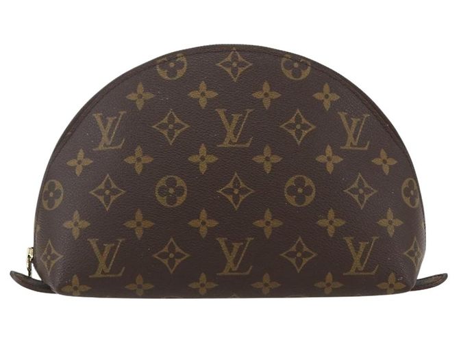 LOUIS VUITTON Pochette Cosmetica Demi Ronde Monogram M47520 LV Auth ka1052 Monogramma - vista 13