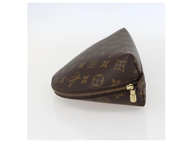 LOUIS VUITTON Pochette Cosmetica Demi Ronde Monogram M47520 LV Auth ka1052 Monogramma - vista 3