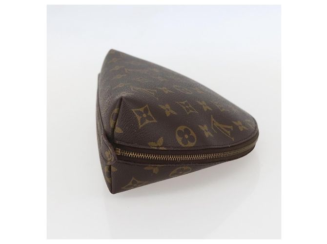 LOUIS VUITTON Pochette Cosmetica Demi Ronde Monogram M47520 LV Auth ka1052 Monogramma - vista 4