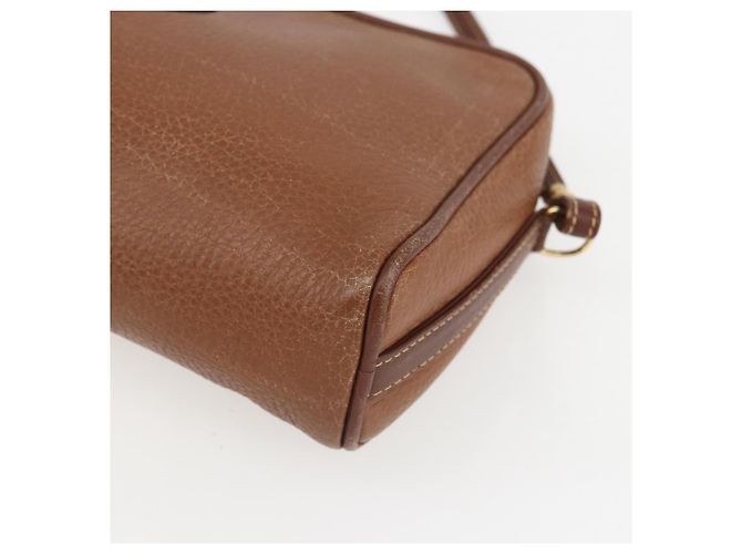Gucci Sac à épaule en cuir marron doré Auth 158413 - vue 10