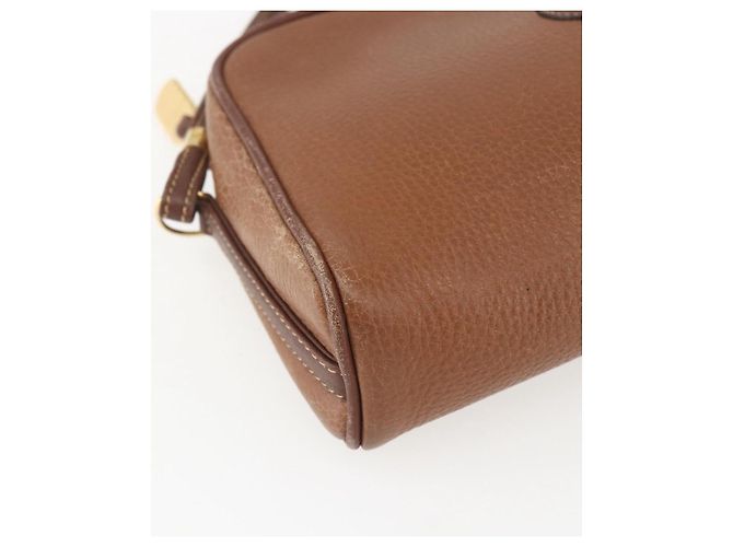 Gucci Sac à épaule en cuir marron doré Auth 158413 - vue 11