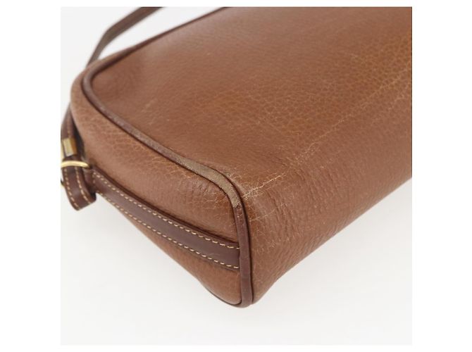 Gucci Sac à épaule en cuir marron doré Auth 158413 - vue 13