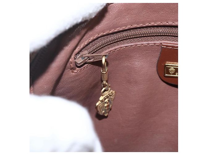 Gucci Sac à épaule en cuir marron doré Auth 158413 - vue 16