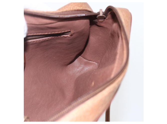 Gucci Sac à épaule en cuir marron doré Auth 158413 - vue 18