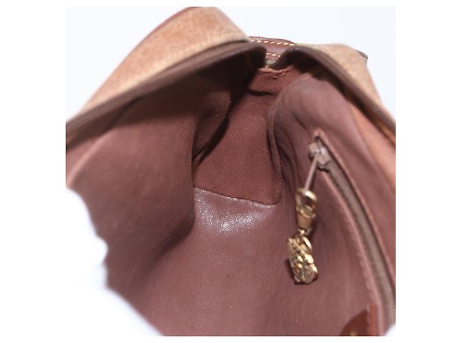Gucci Sac à épaule en cuir marron doré Auth 158413 - vue 19