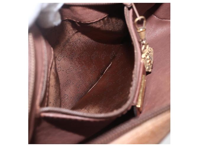 Gucci Sac à épaule en cuir marron doré Auth 158413 - vue 20