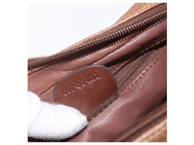 Gucci Sac à épaule en cuir marron doré Auth 158413 - vue 21