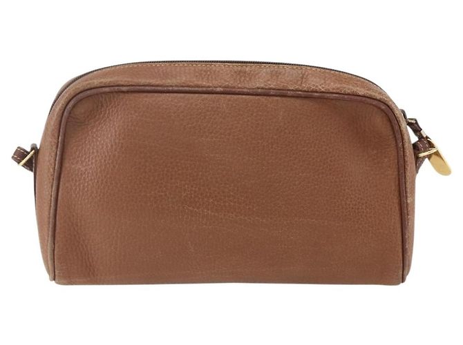 Gucci Sac à épaule en cuir marron doré Auth 158413 - vue 3