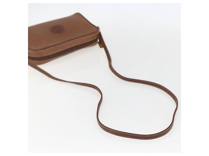 Gucci Sac à épaule en cuir marron doré Auth 158413 - vue 7